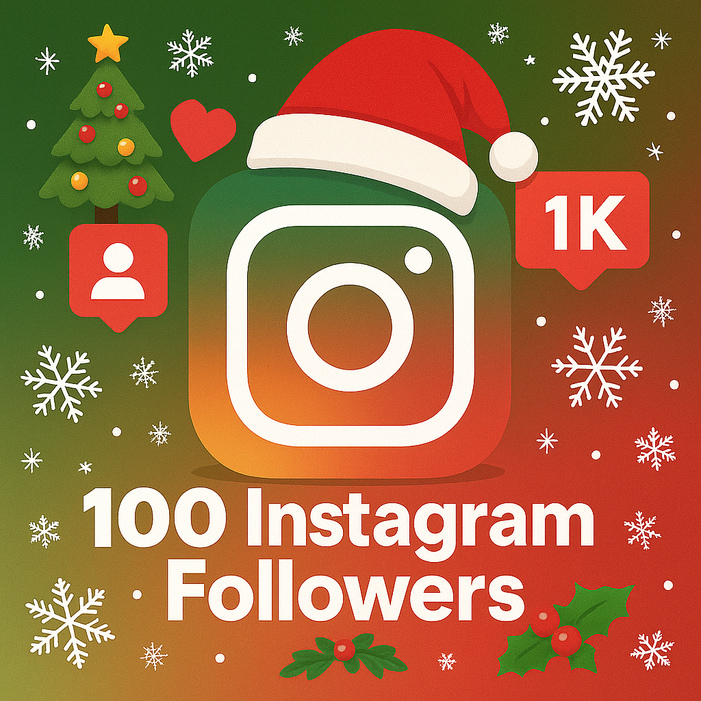 100 Instagram Package - $1. CHRISTMAS FLASH SALE!!